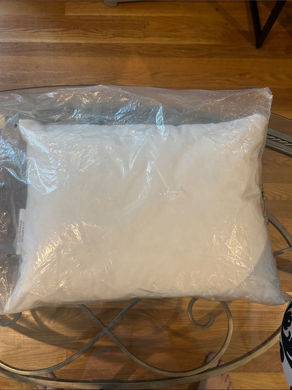 Pottery Barn White decorative Pillow - Cozy Support. New in bag